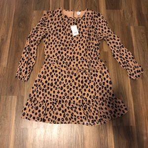 Target Leopard Dress. NWT. Size Large